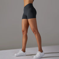 Yoga Shorts with Phone Pocket - High Waist Fitness Shorts