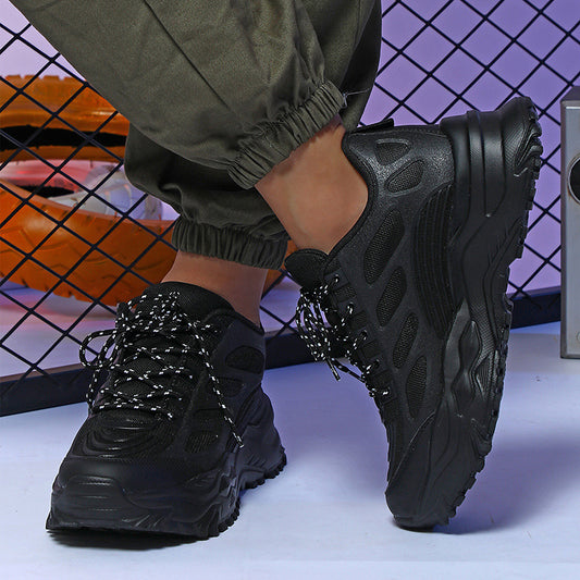 Trendy Thick Bottom Height Increasing Breathable Comfortable Four Seasons Leisure Sneaker