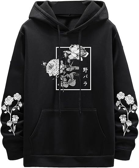 Fashion New Rose Print Casual Sweatshirt