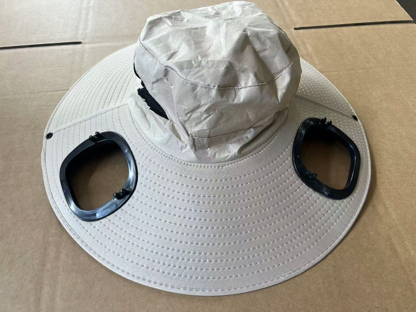 Men's Sun Shading Large Eave Sun Shading Solar Fan Cap