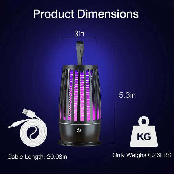 Rechargeable Mosquito Killer Lamp Bug Zapper With Night Light Strap