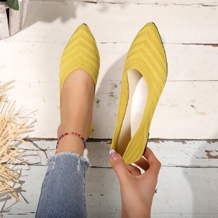 Pointed Toe Low-cut Women's Breathable Flat Shoes