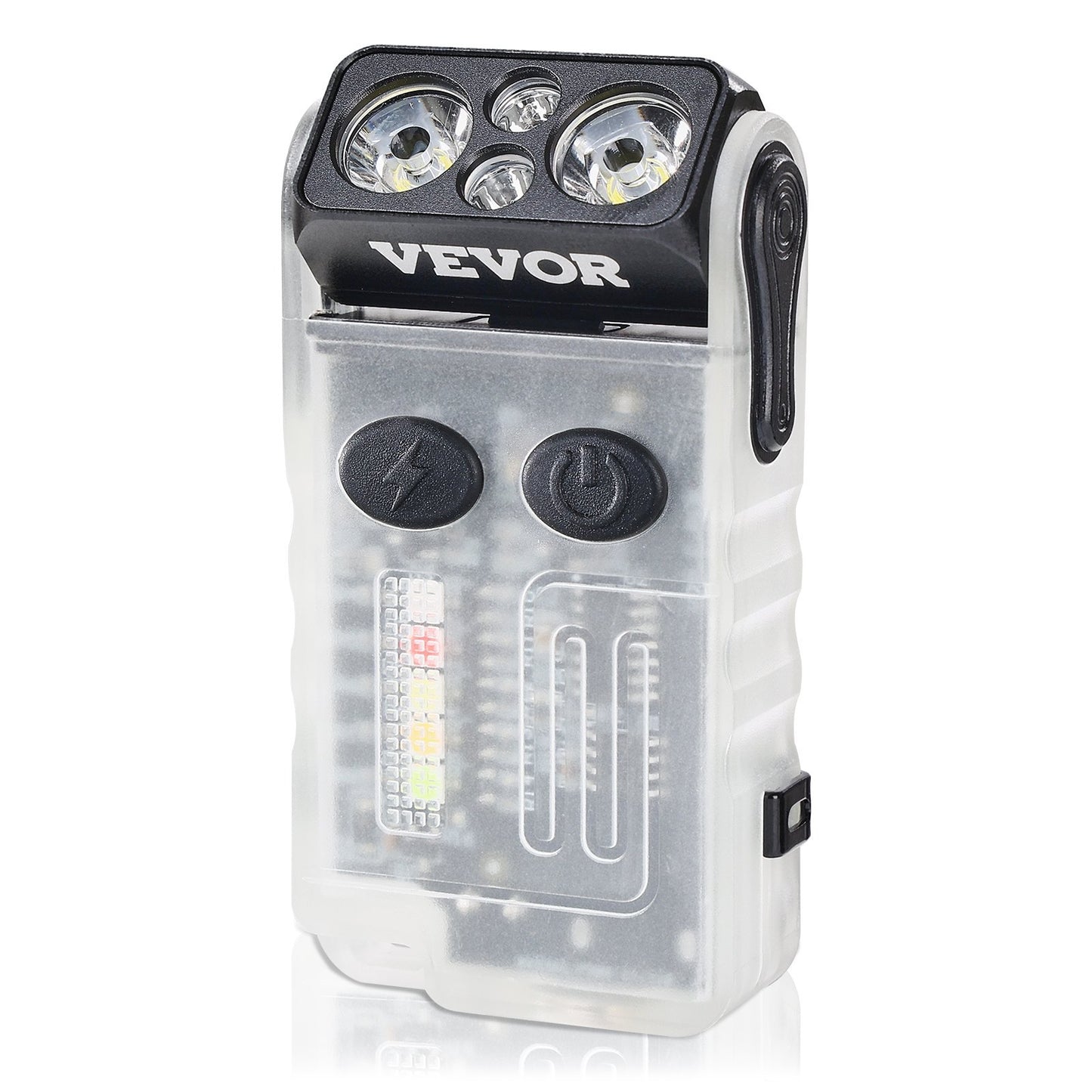 Rechargeable Keychain Flashlight Mini LED Flashlight With Clip & Magnetic Tail