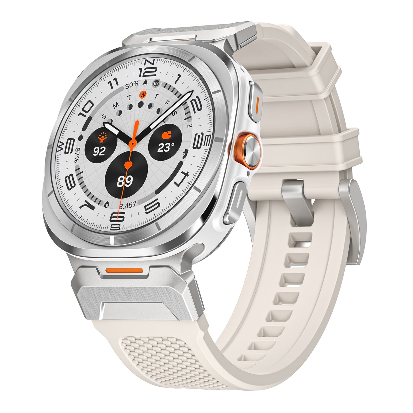 Functional Special Forces Strap Stainless Steel Rubber Watch Strap