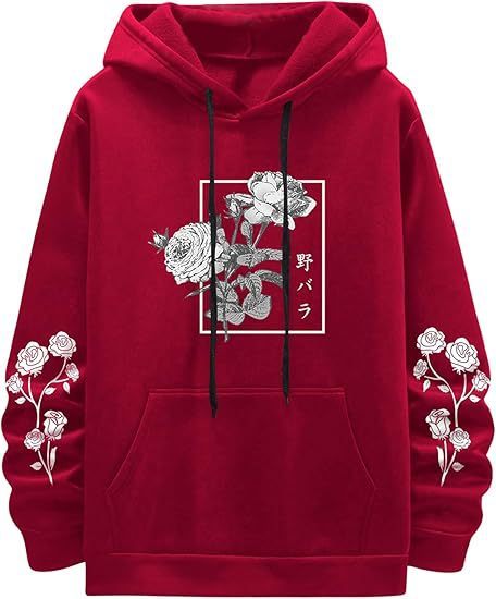 Fashion New Rose Print Casual Sweatshirt