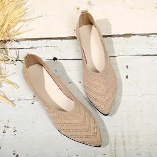 Pointed Toe Low-cut Women's Breathable Flat Shoes