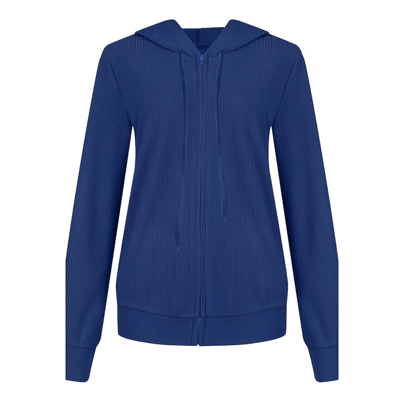 Women's Zip Up Hoodies Sweatshirts Sweater Fall Outfits Casual Long Sleeve Drawstring Jackets