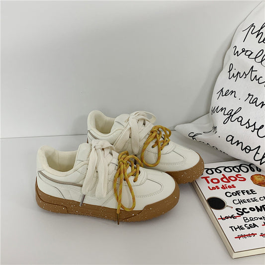 Sports And Leisure Korean Style Versatile Platform Student Sneakers