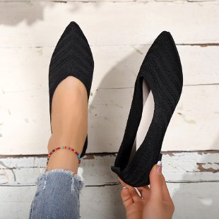 Pointed Toe Low-cut Women's Breathable Flat Shoes