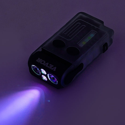 Rechargeable Keychain Flashlight Mini LED Flashlight With Clip & Magnetic Tail