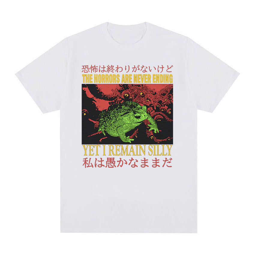 Men's Casual Loose Printed Short Sleeved Shirt