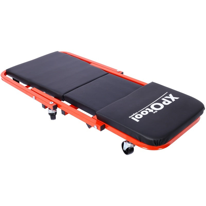 Mechanic Crawler, Garage Gift, 36inch Z-crawler Seat, 2-in-1 Mechanic Gift, 300 Lb Capacity, Low Profile Crawler With 6 Wheels, Garage, Father's Day Tool Gift Shop, Red