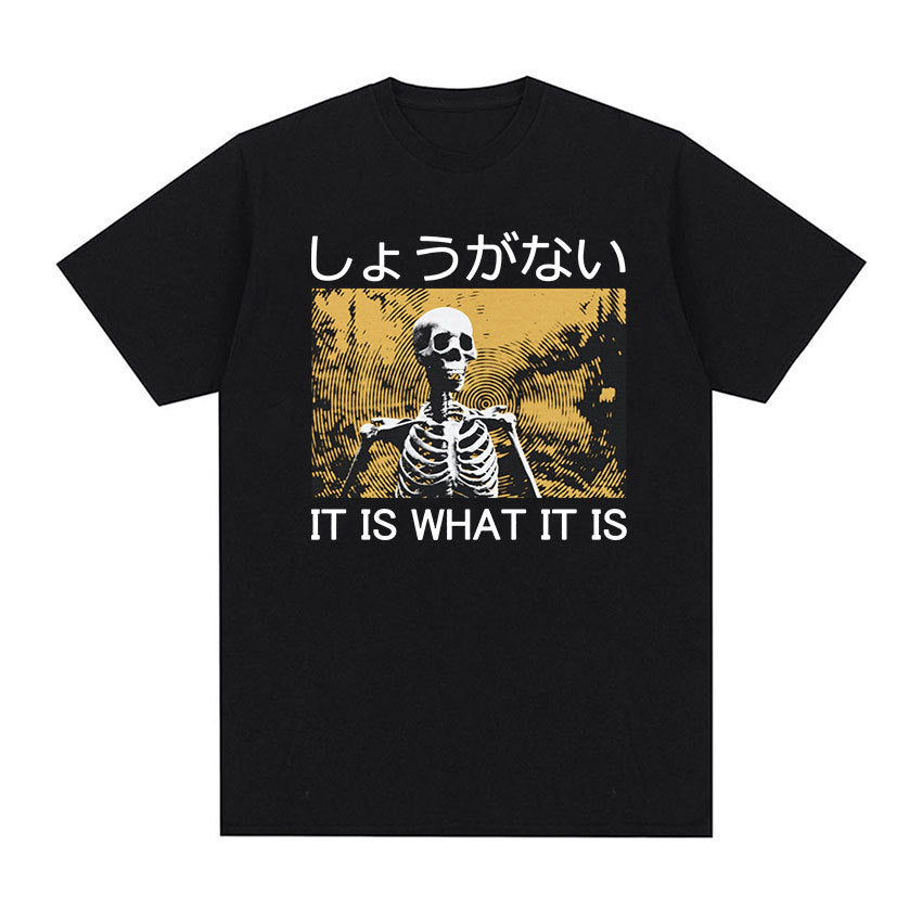 Men's Casual Loose Printed Short Sleeved Shirt