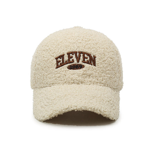 Winter Lambskin Thickened Warm Baseball Cap