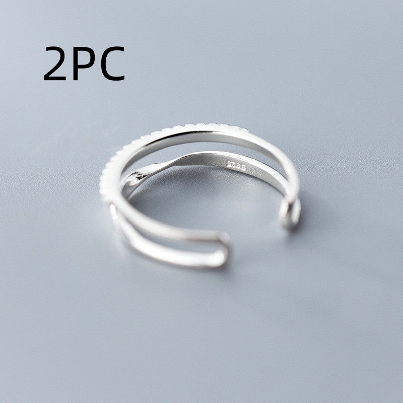 Twisted Double Row Drill Adjustable Hand Jewelry