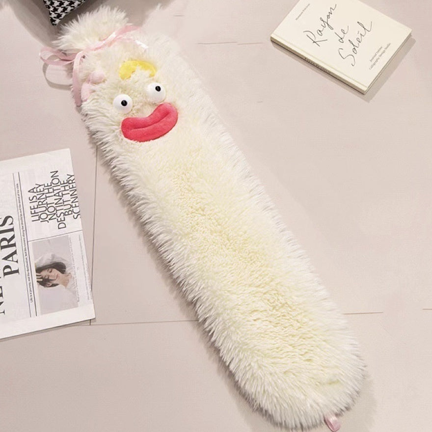 2L Cute Hot Water Bottle Portable Warm Belly Treasure Belt Protective Cover Hand Warmers Injection Silicone Long Explosion-proof