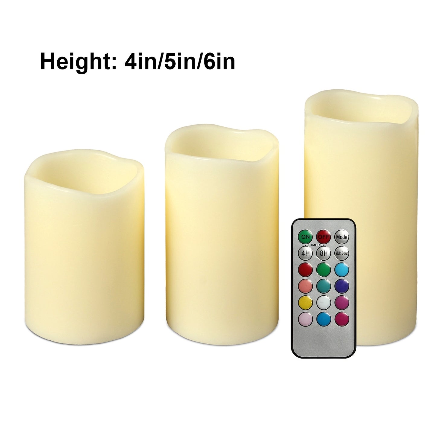 6Pc Flameless Candles Votive Candles Wireless Battery Operated LED Flickering Candles With Remote Control Timer