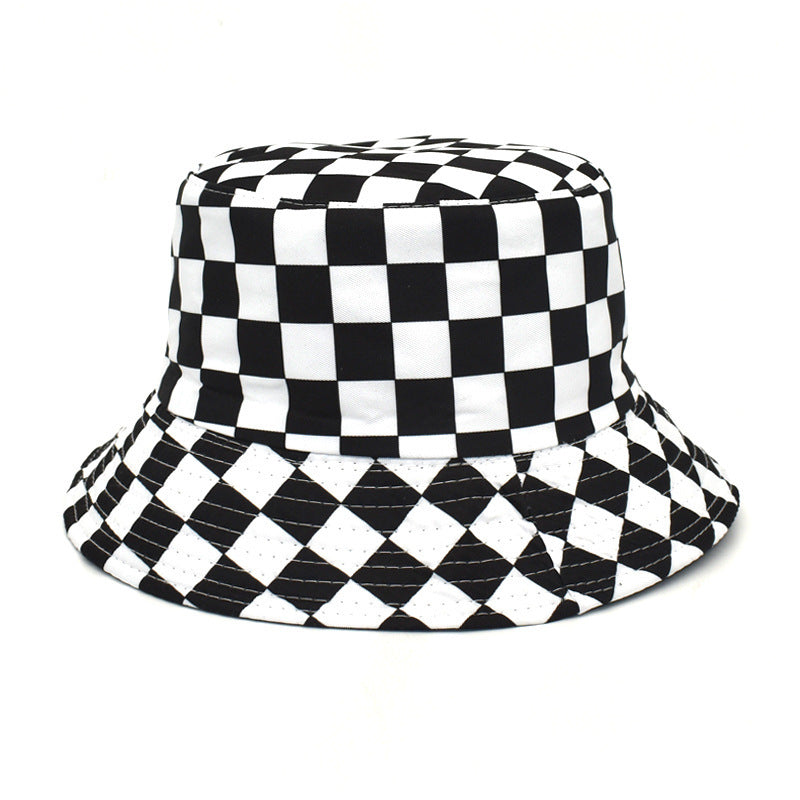 Outdoor Travel Sun Hat Cotton Man Double-sided Wear Bucket Hat