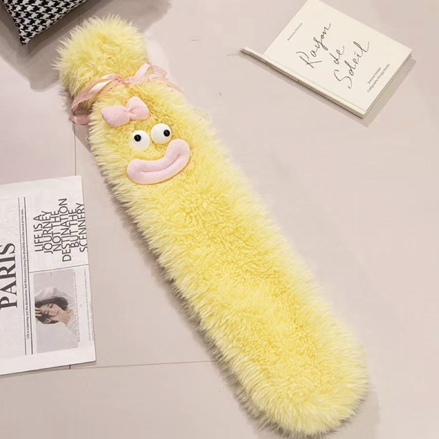 2L Cute Hot Water Bottle Portable Warm Belly Treasure Belt Protective Cover Hand Warmers Injection Silicone Long Explosion-proof