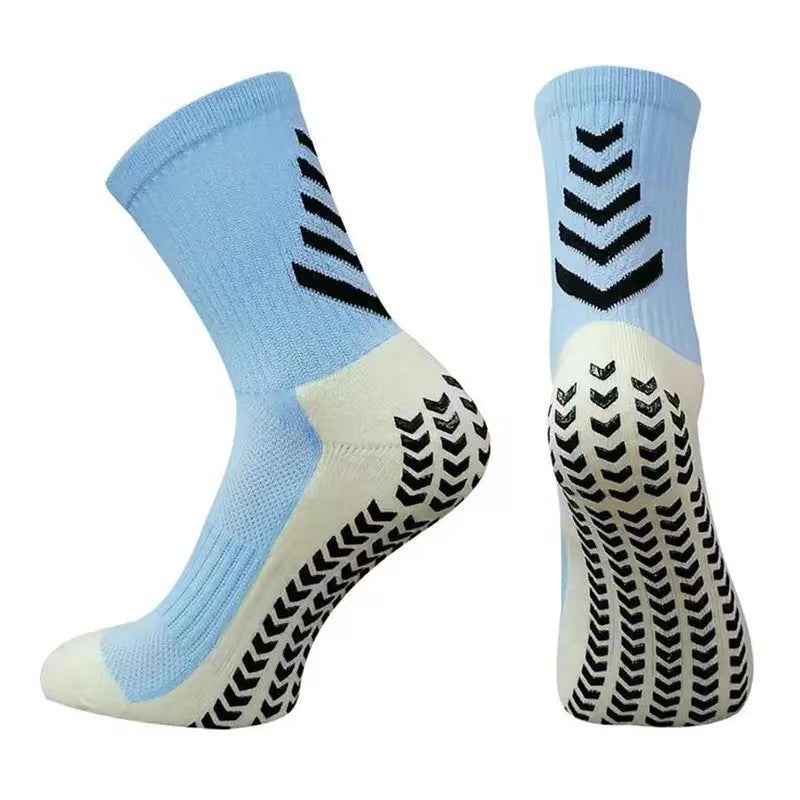 Men's Mid-calf Athletic Socks Socks For Running Non-slip Silicone Thickened