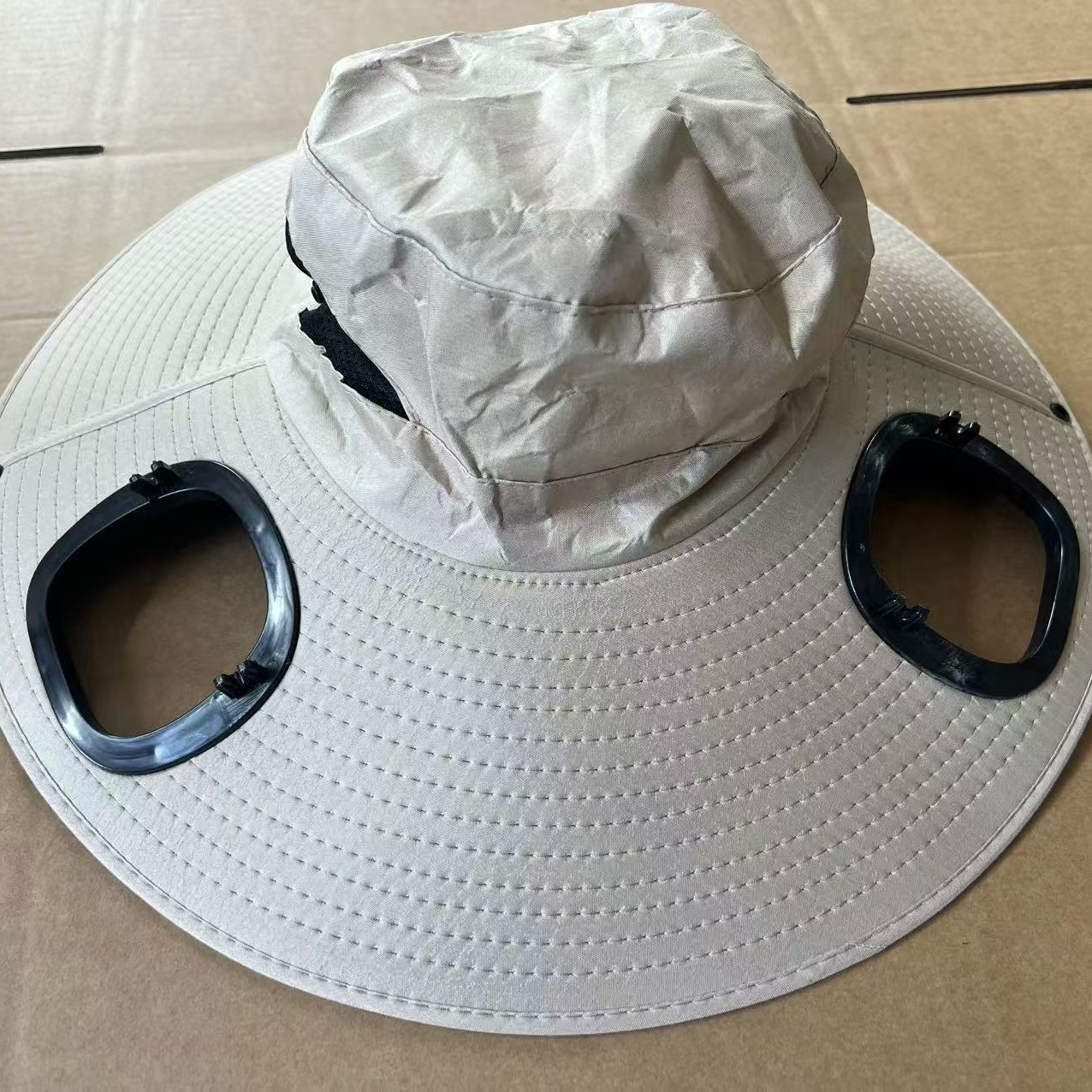 Men's Sun Shading Large Eave Sun Shading Solar Fan Cap