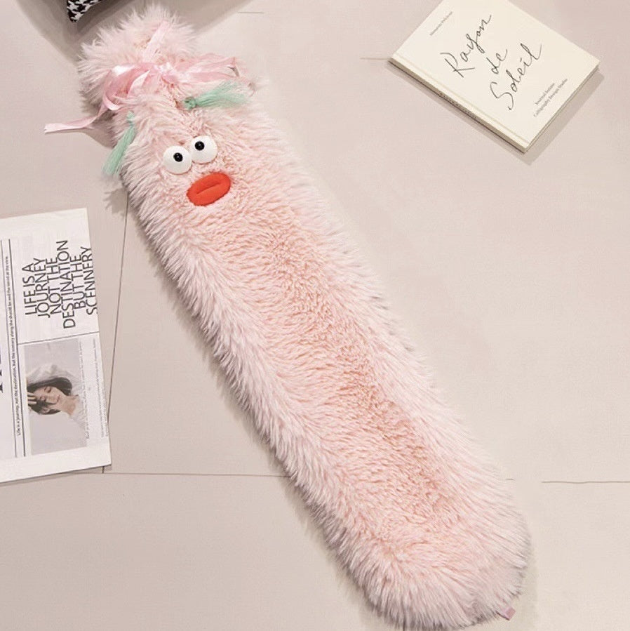 2L Cute Hot Water Bottle Portable Warm Belly Treasure Belt Protective Cover Hand Warmers Injection Silicone Long Explosion-proof