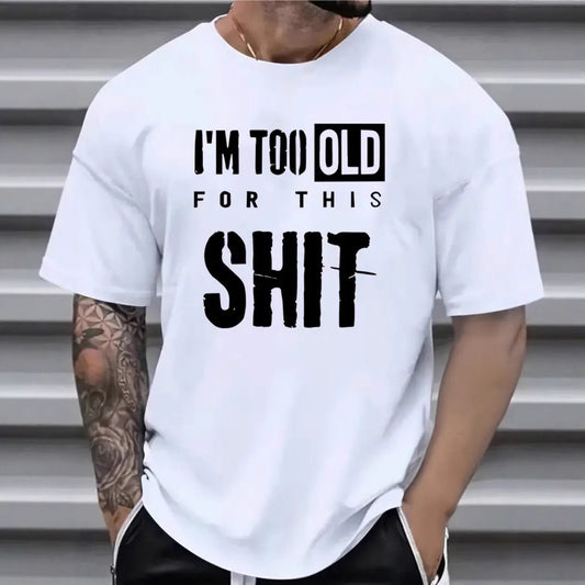 Men's All-match Short-sleeved T-shirt With Design Letters