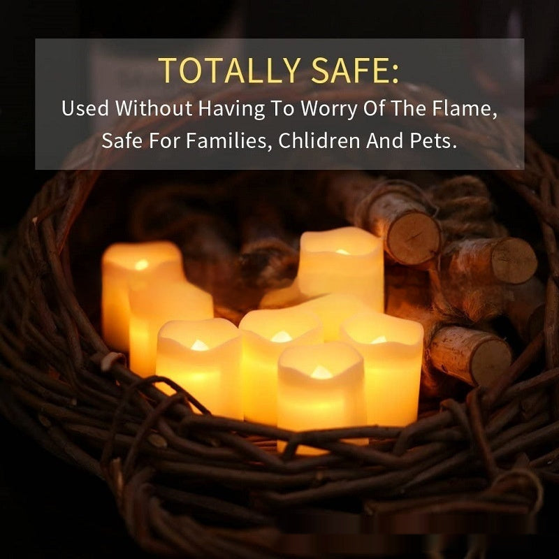 Cross-border Flameless Wish Creative Wedding Confession Halloween Christmas Decoration Candle Light