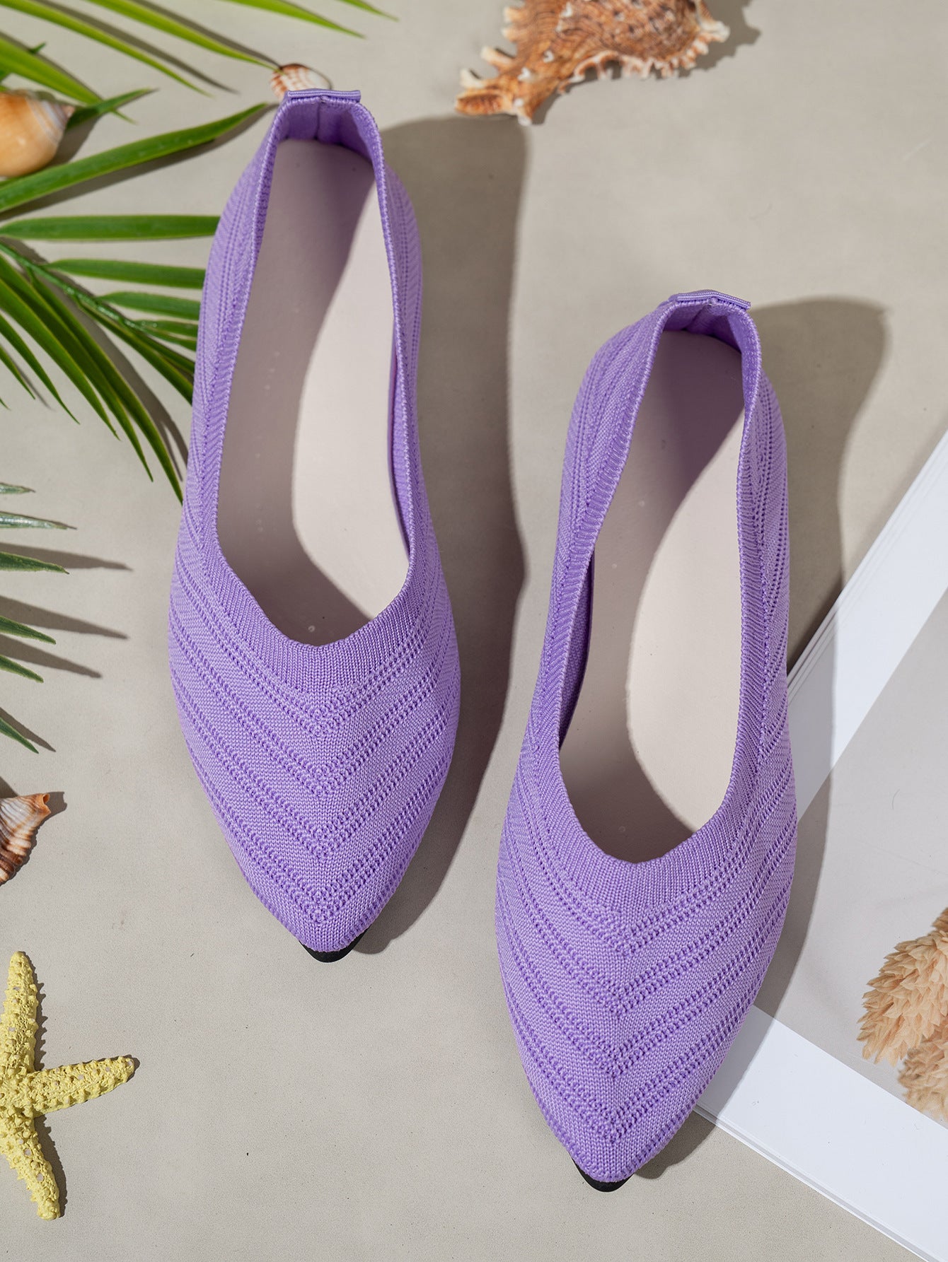 Pointed Toe Low-cut Women's Breathable Flat Shoes