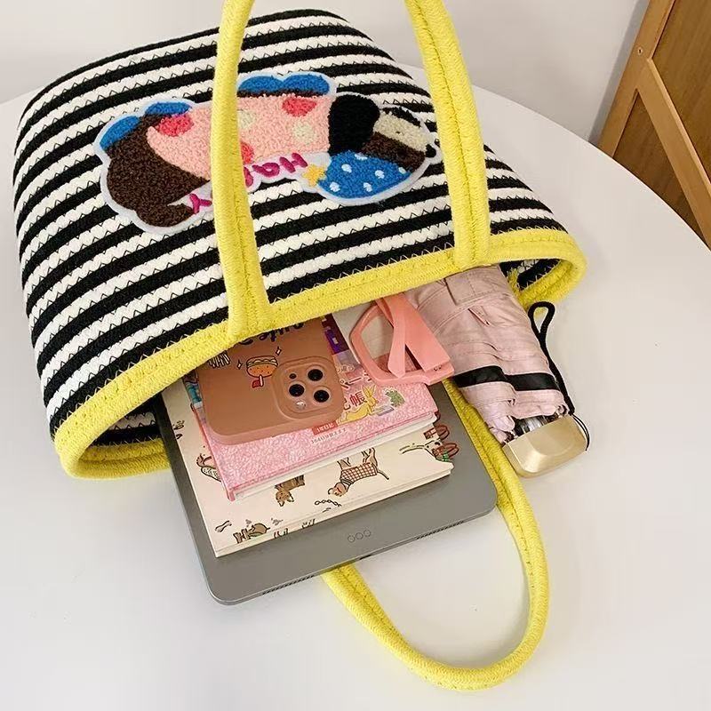 Sausage Dog Cute Dopamine Texture Woven Bag