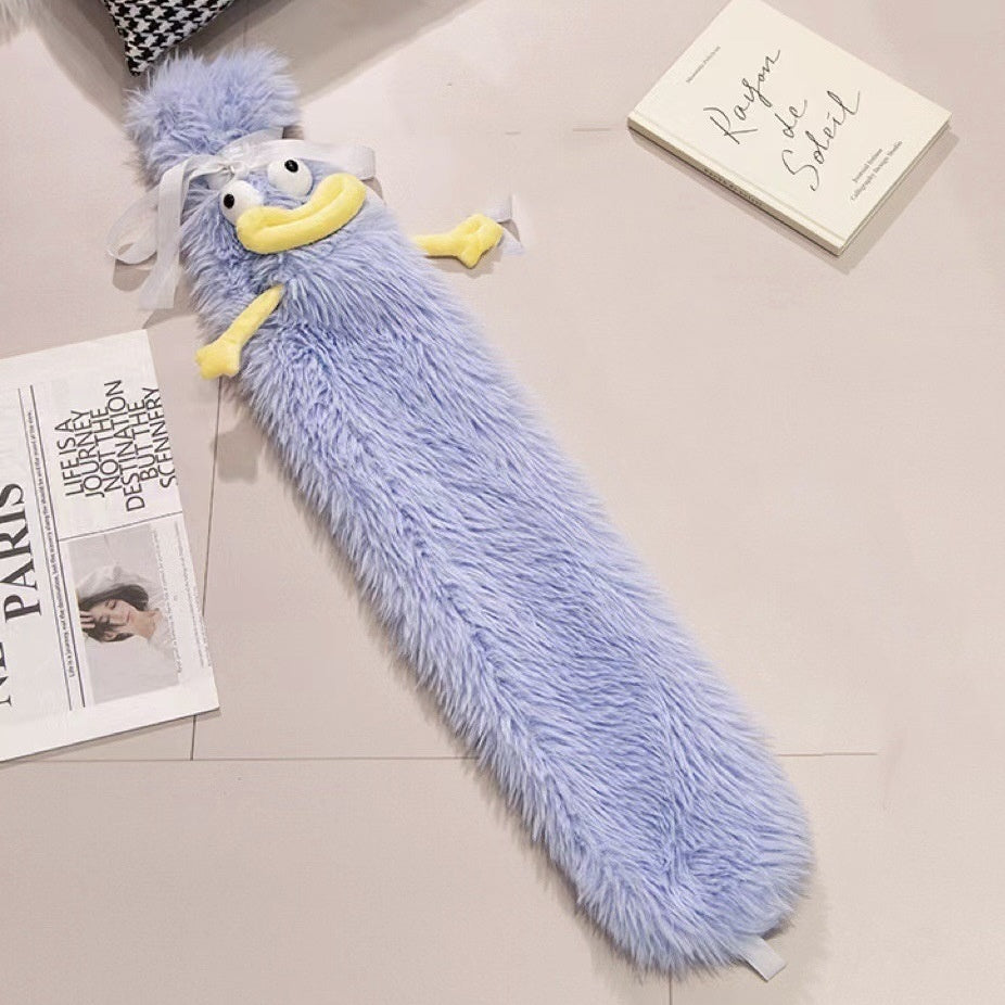 2L Cute Hot Water Bottle Portable Warm Belly Treasure Belt Protective Cover Hand Warmers Injection Silicone Long Explosion-proof