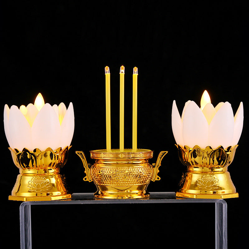 Lotus Lamp Led Simulation Electronic Incense Tube Candle