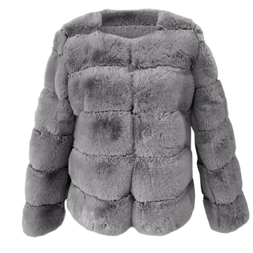 Women's Coat Fox Horizontal Stitching Artificial Fur
