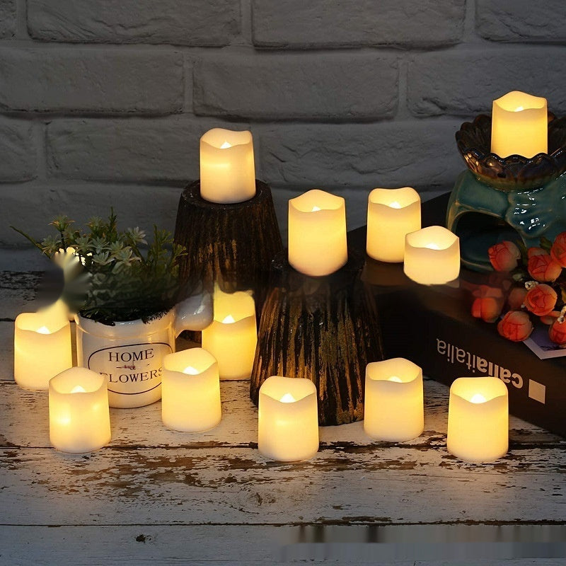 Cross-border Flameless Wish Creative Wedding Confession Halloween Christmas Decoration Candle Light