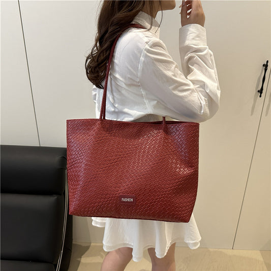 Casual Simple Large Capacity Shoulder Bag Women