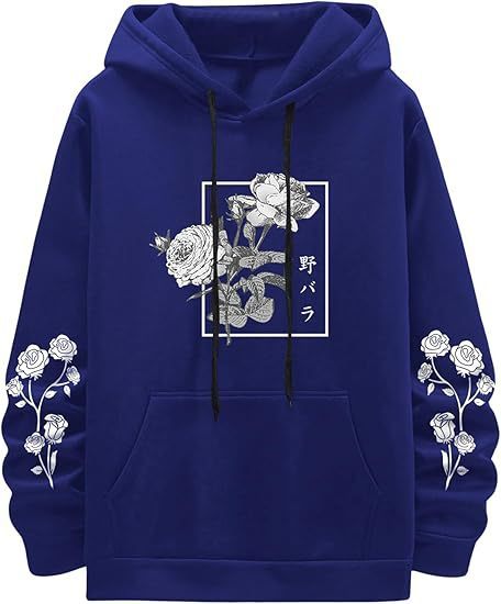 Fashion New Rose Print Casual Sweatshirt